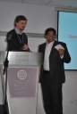 Dr Ajay Macharouthu collecting the poster prize